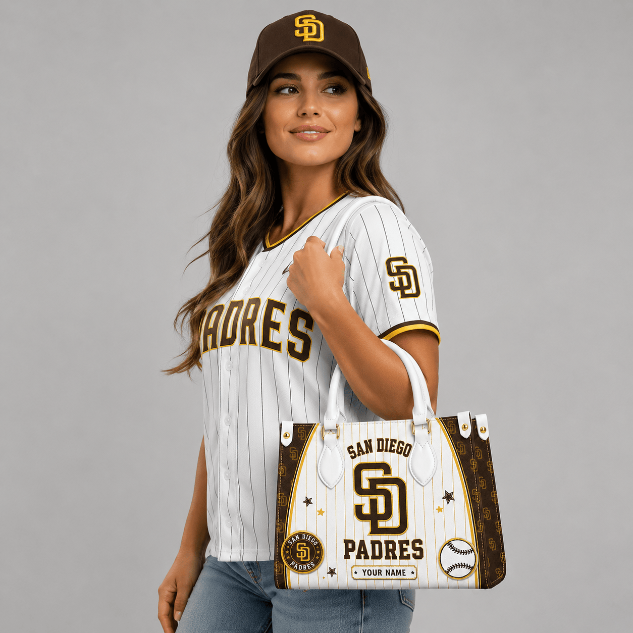 S.d.padres | Premium .m.l.b. Fan Pride Leather Handbag