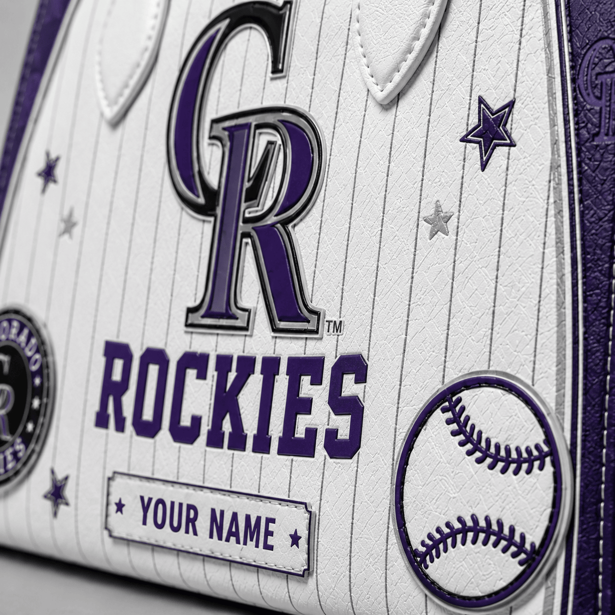 C.rockies | Premium .m.l.b. Fan Pride Leather Handbag