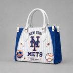 N.y.mets | Premium .m.l.b. Fan Pride Leather Handbag