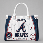 A.braves | Premium .m.l.b. Fan Pride Leather Handbag
