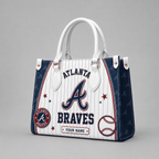 A.braves | Premium .m.l.b. Fan Pride Leather Handbag