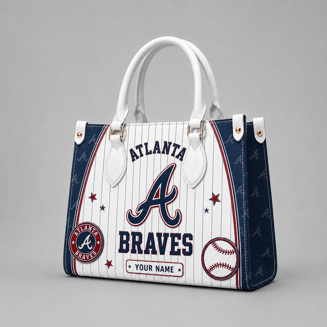 A.braves | Premium .m.l.b. Fan Pride Leather Handbag
