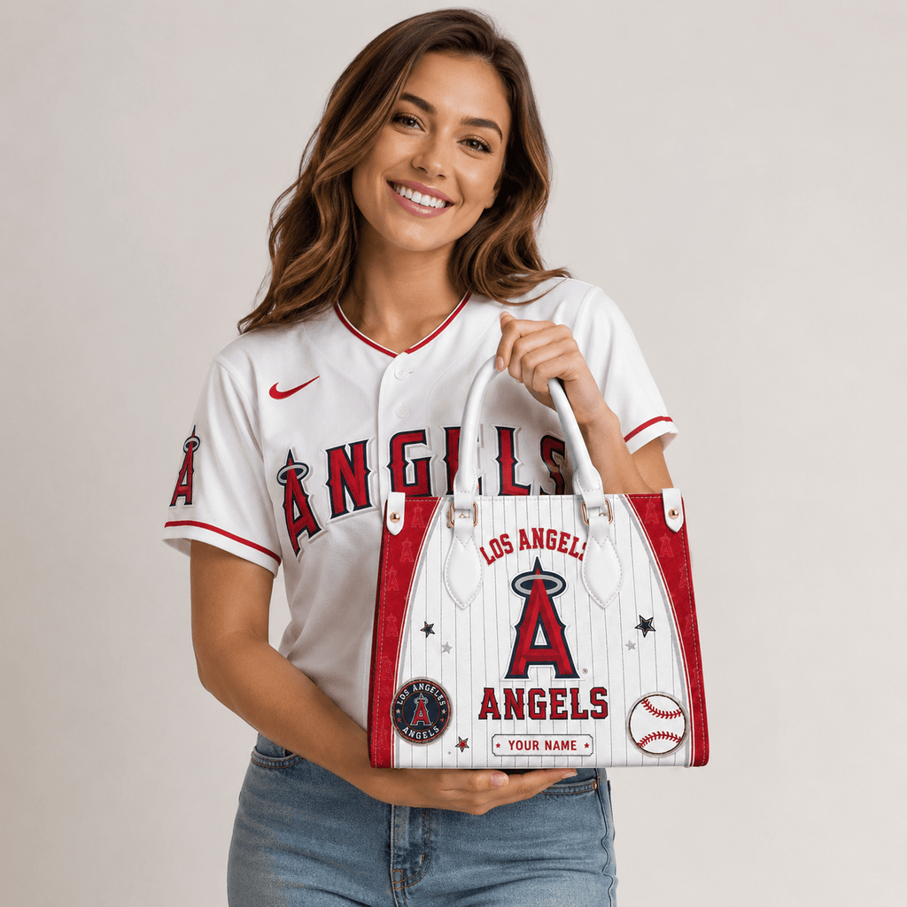 L.a.angels | Premium .m.l.b. Fan Pride Leather Handbag
