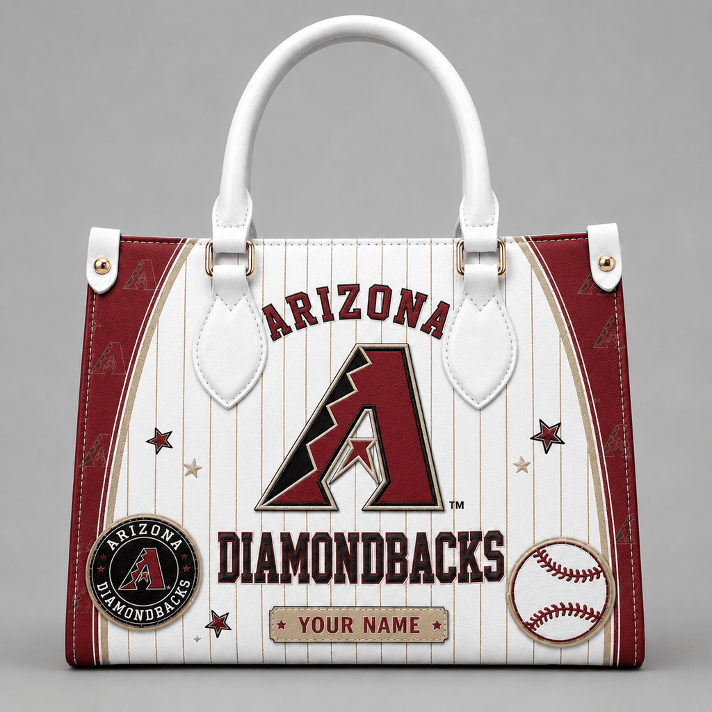 A.diamondbacks | Premium .m.l.b. Fan Pride Leather Handbag