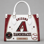 A.diamondbacks | Premium .m.l.b. Fan Pride Leather Handbag