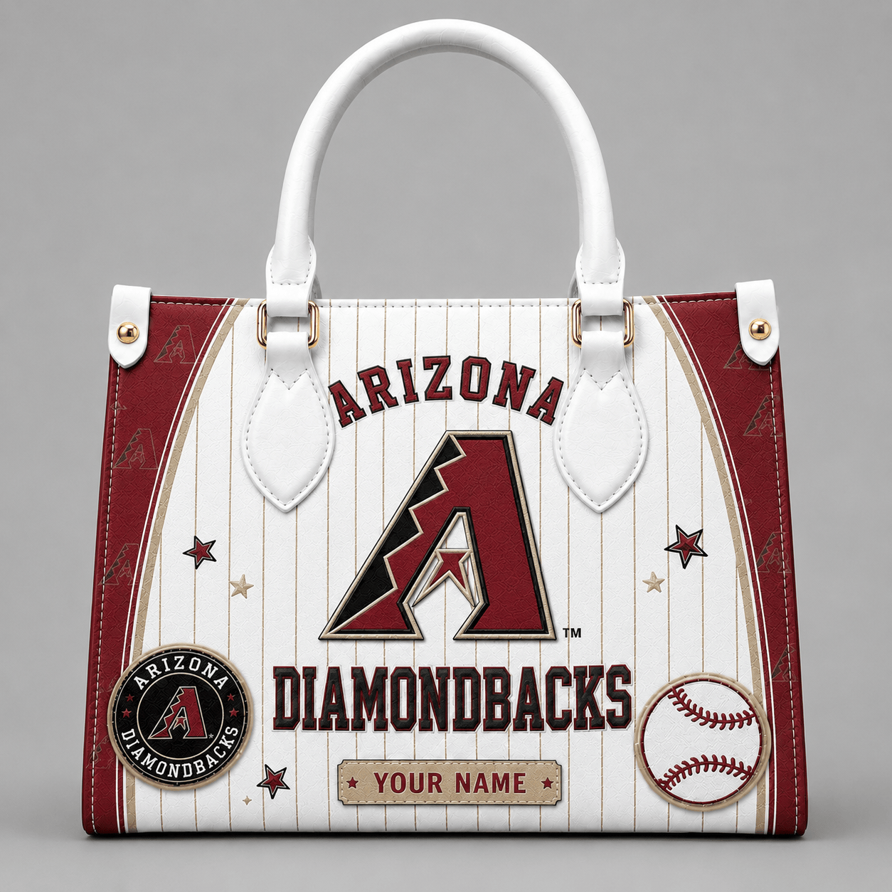 A.diamondbacks | Premium .m.l.b. Fan Pride Leather Handbag
