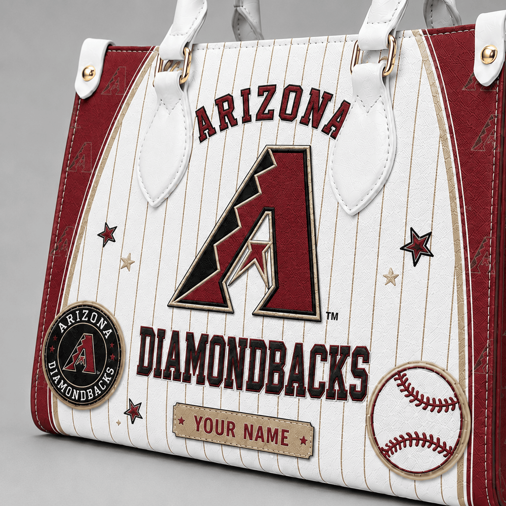 A.diamondbacks | Premium .m.l.b. Fan Pride Leather Handbag