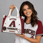A.diamondbacks | Premium .m.l.b. Fan Pride Leather Handbag