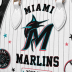 M.marlins | Premium .m.l.b. Fan Pride Leather Handbag