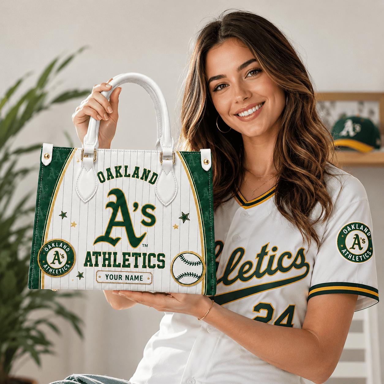 O.athletics | Premium .m.l.b. Fan Pride Leather Handbag