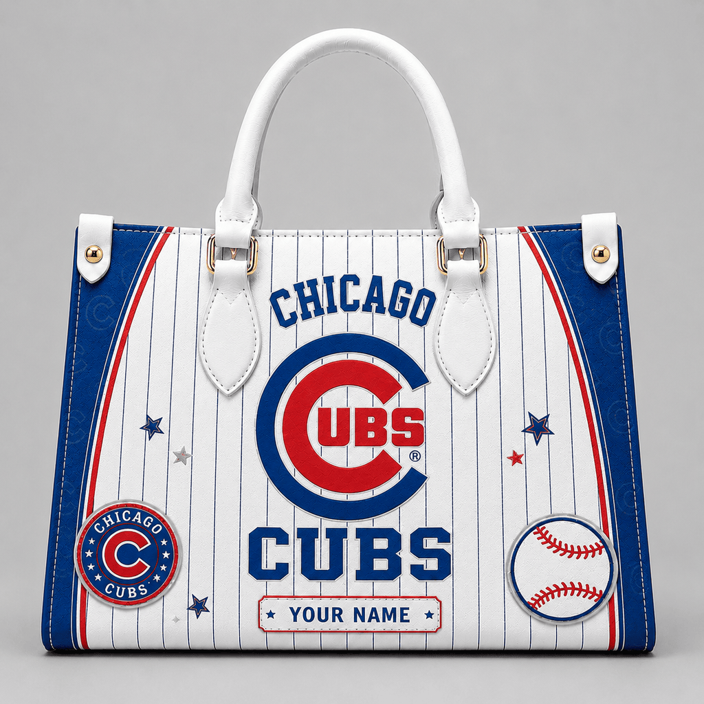 C.cubs | Premium .m.l.b. Fan Pride Leather Handbag