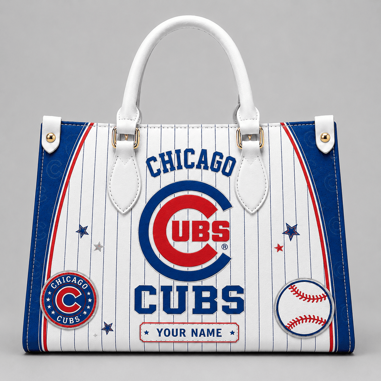 C.cubs | Premium .m.l.b. Fan Pride Leather Handbag