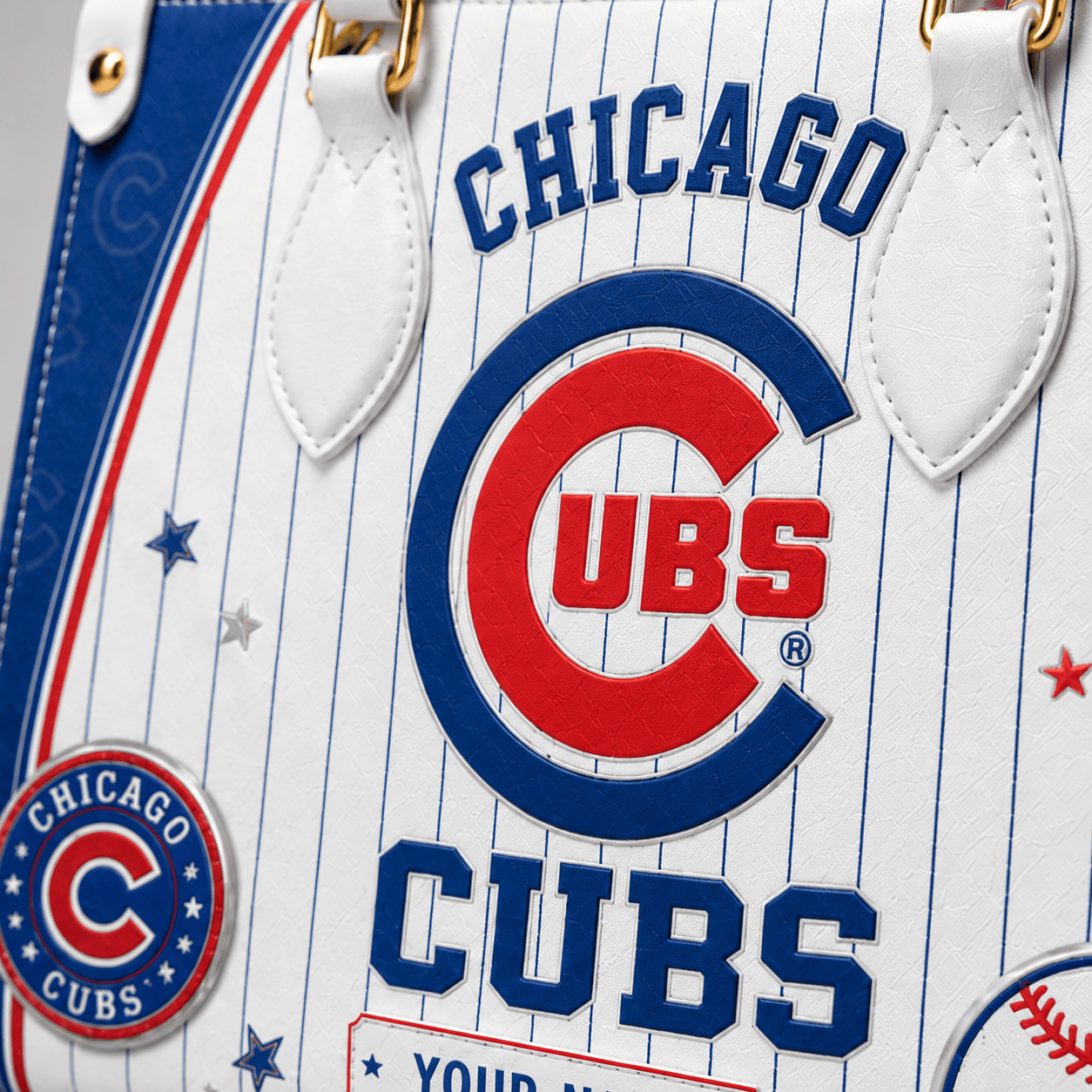 C.cubs | Premium .m.l.b. Fan Pride Leather Handbag