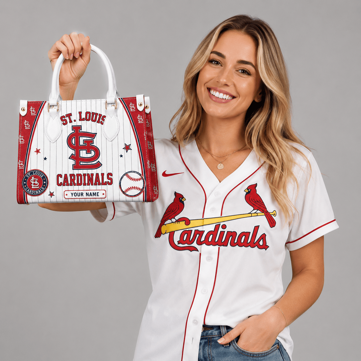 S.l.cardinals | Premium .m.l.b. Fan Pride Leather Handbag