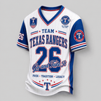T.rangers | Premium .m.l.b. Legacy Pride V-neck Jersey