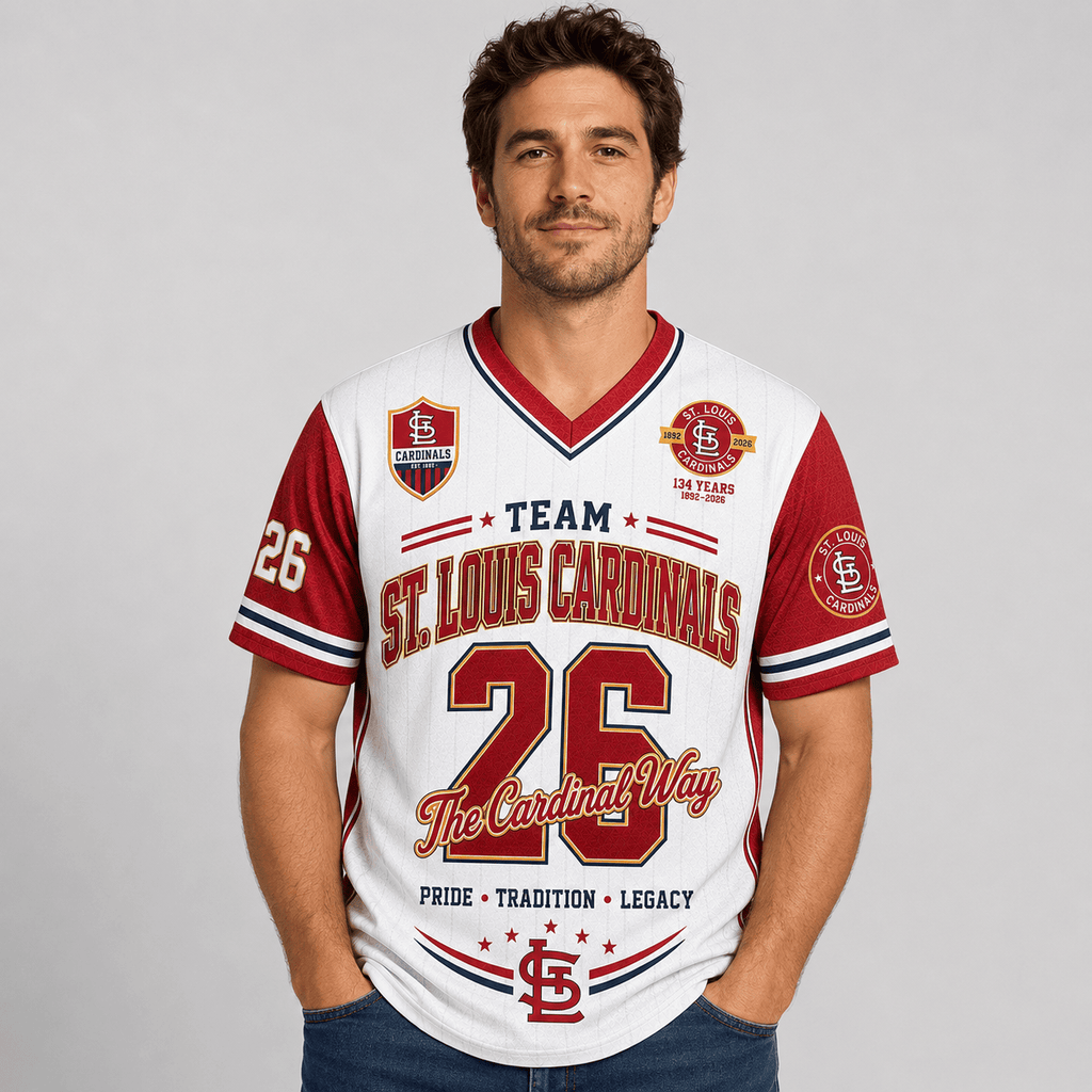 S.l.cardinals | Premium .m.l.b. Legacy Pride V-neck Jersey