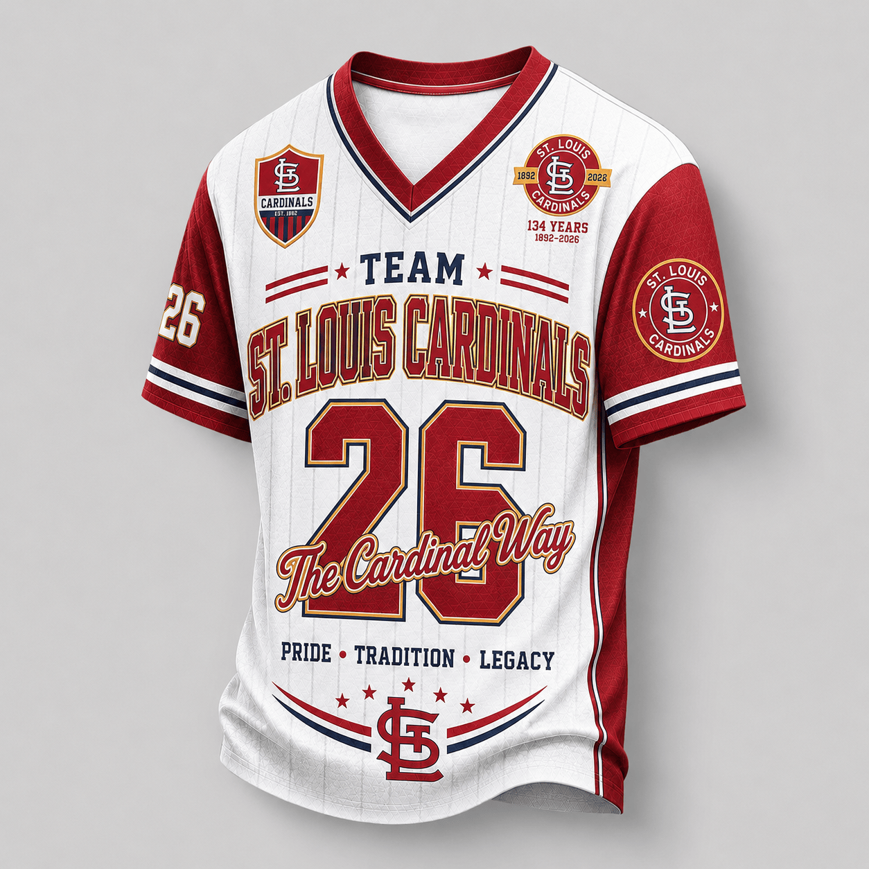 S.l.cardinals | Premium .m.l.b. Legacy Pride V-neck Jersey