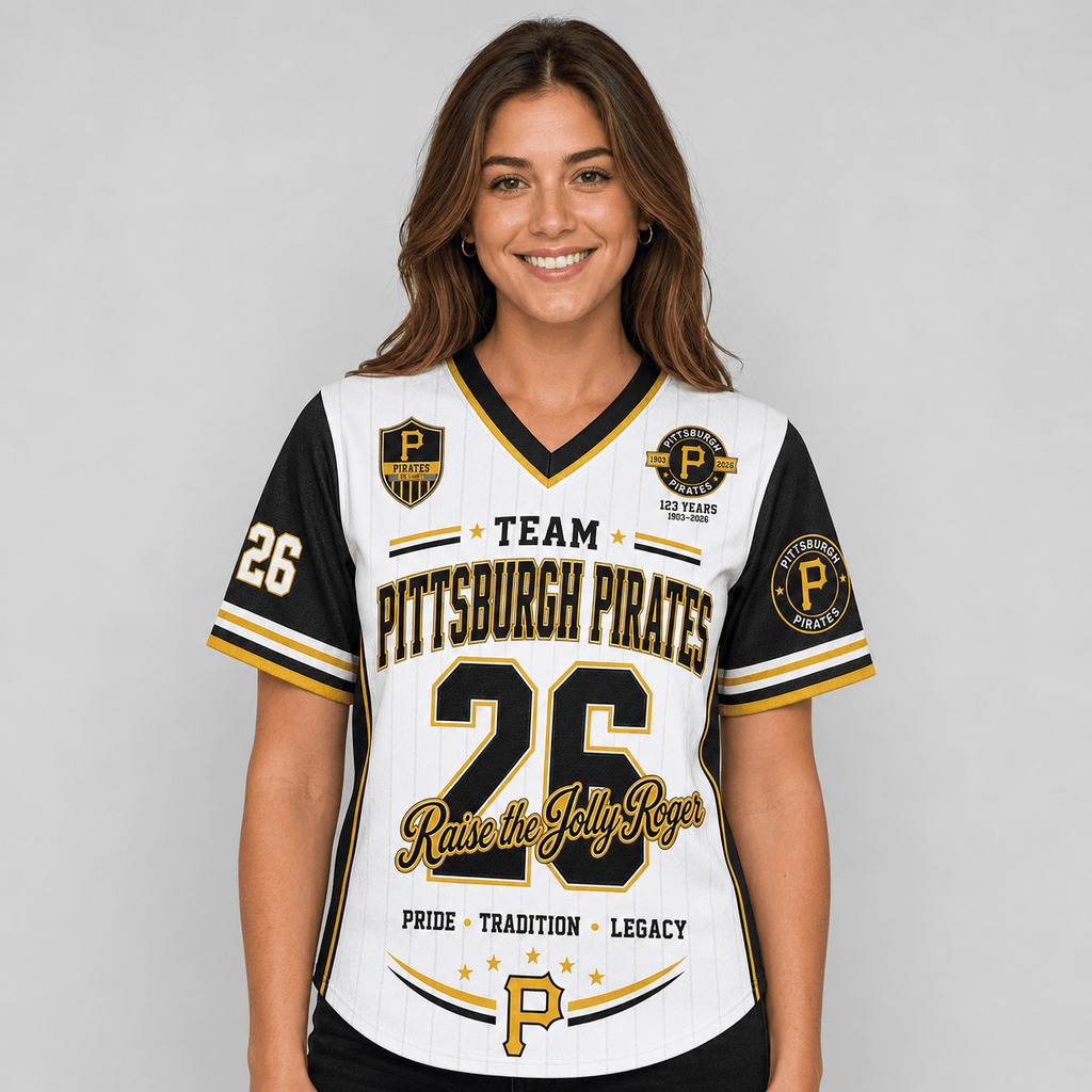 P.pirates | Premium .m.l.b. Legacy Pride V-neck Jersey