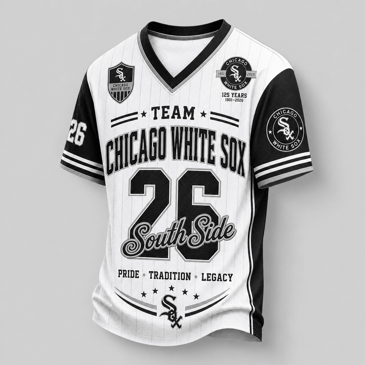 C.white Sox | Premium .m.l.b. Legacy Pride V-neck Jersey