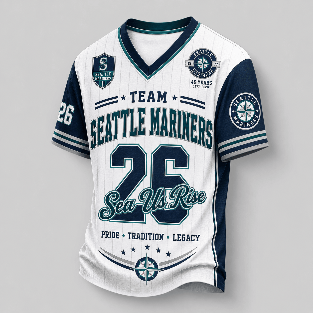 S.mariners | Premium .m.l.b. Legacy Pride V-neck Jersey