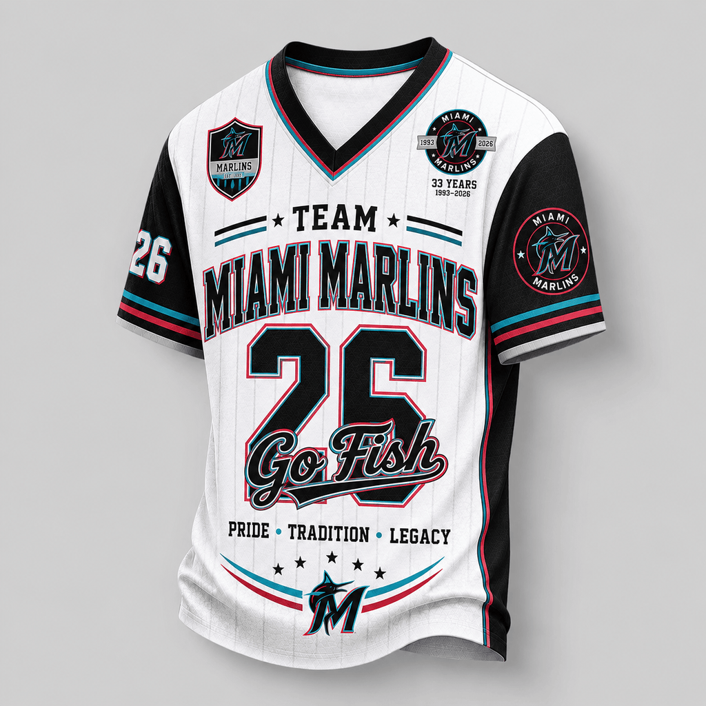 M.marlins | Premium .m.l.b. Legacy Pride V-neck Jersey