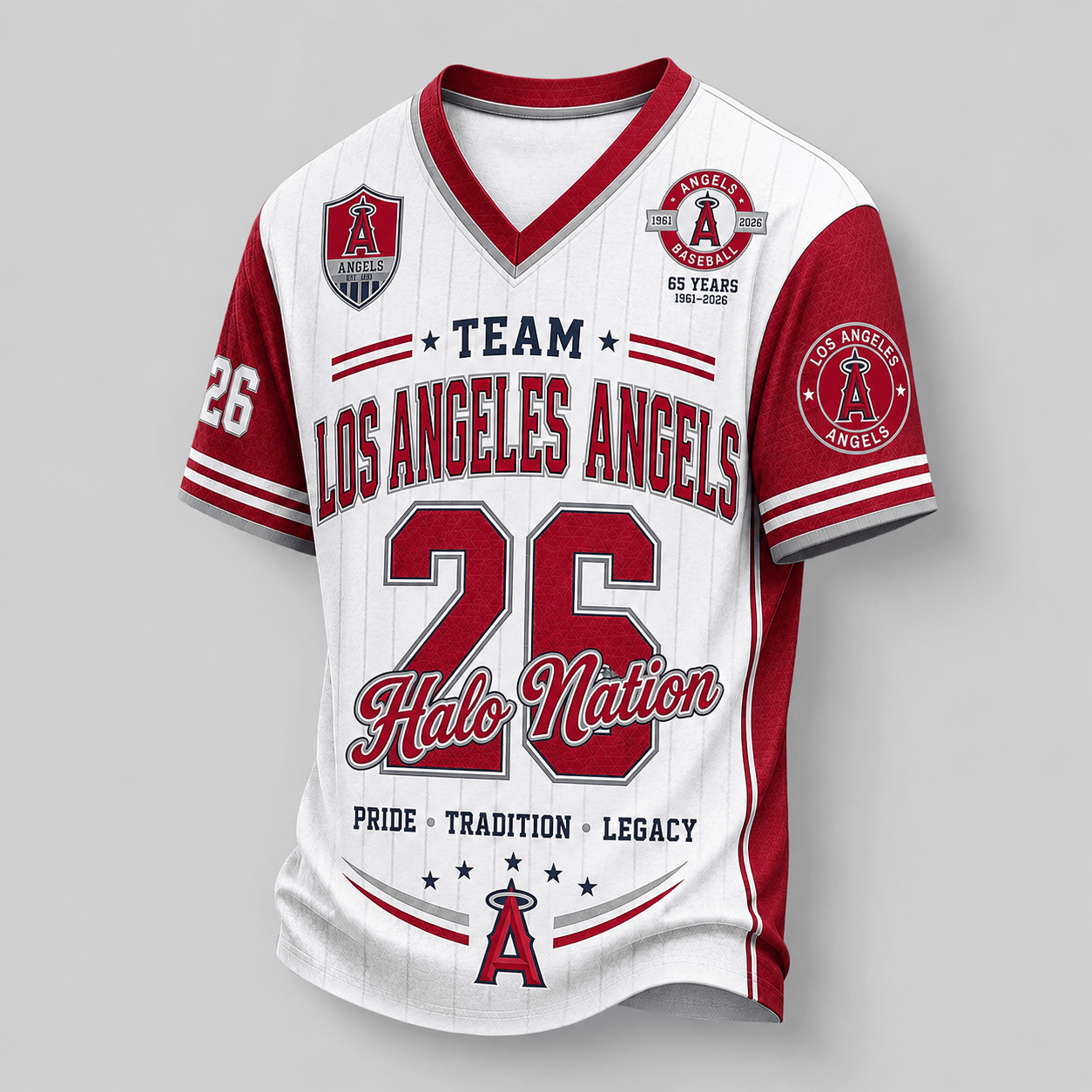L.a.angels | Premium .m.l.b. Legacy Pride V-neck Jersey