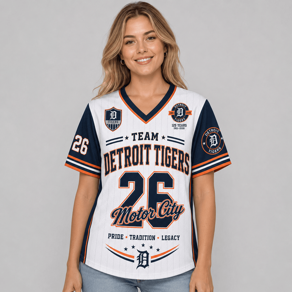 D.tigers | Premium .m.l.b. Legacy Pride V-neck Jersey