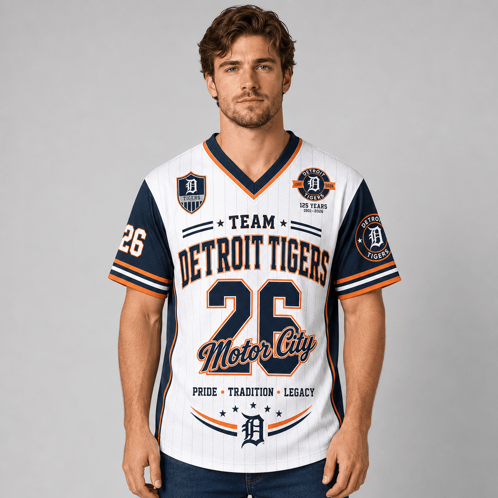 D.tigers | Premium .m.l.b. Legacy Pride V-neck Jersey