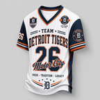 D.tigers | Premium .m.l.b. Legacy Pride V-neck Jersey