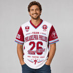 P.phillies | Premium .m.l.b. Legacy Pride V-neck Jersey
