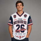 B.red Sox | Premium .m.l.b. Legacy Pride V-neck Jersey