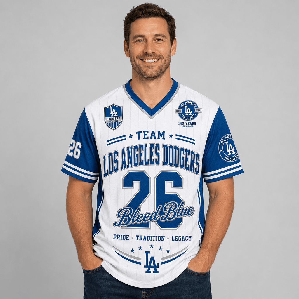 L.a.dodgers | Premium .m.l.b. Legacy Pride V-neck Jersey