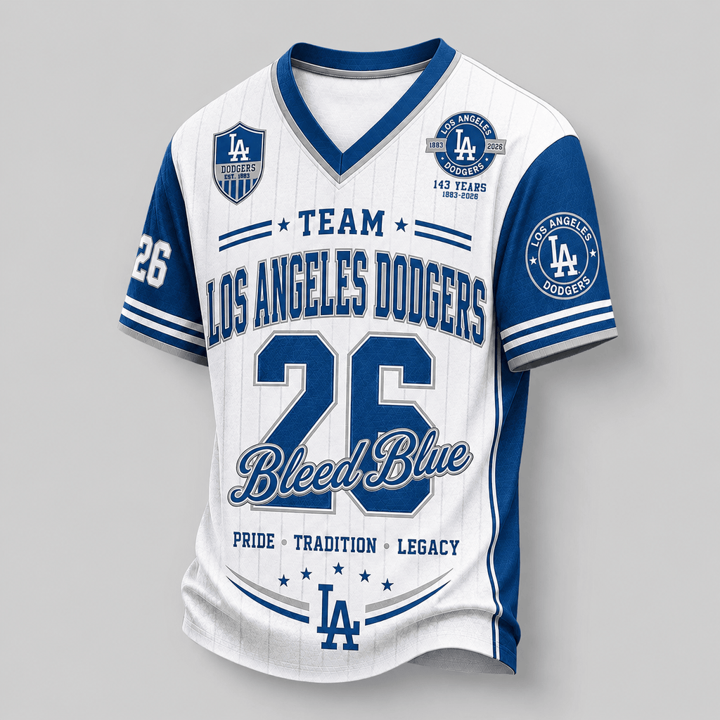 L.a.dodgers | Premium .m.l.b. Legacy Pride V-neck Jersey
