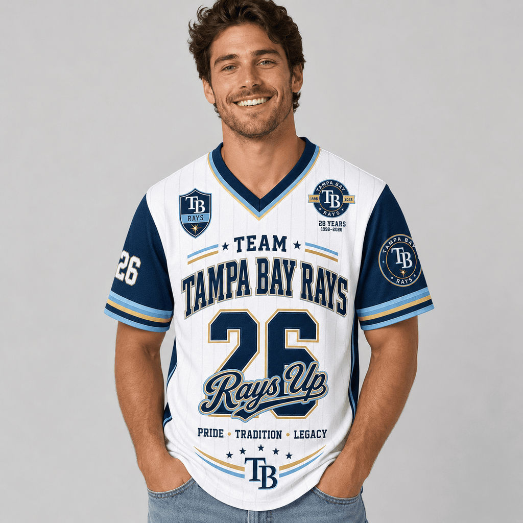 T.bay Rays | Premium .m.l.b. Legacy Pride V-neck Jersey