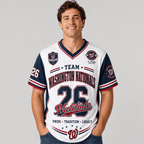 W.nationals | Premium .m.l.b. Legacy Pride V-neck Jersey