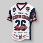 W.nationals | Premium .m.l.b. Legacy Pride V-neck Jersey