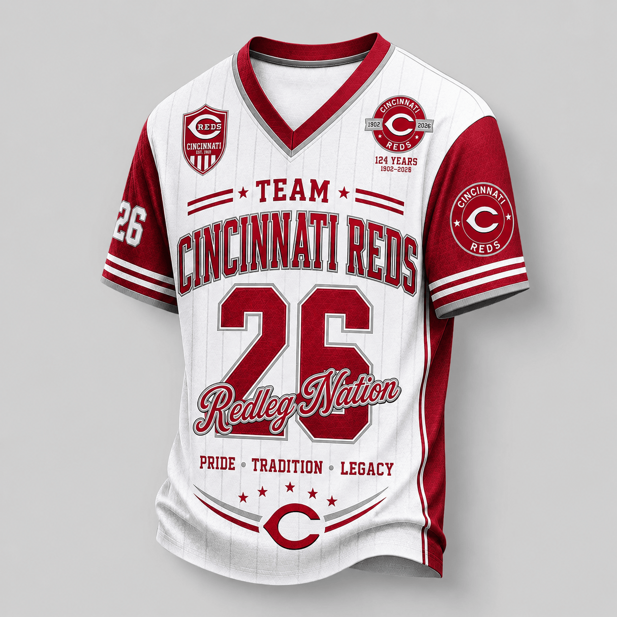 C.reds | Premium .m.l.b. Legacy Pride V-neck Jersey