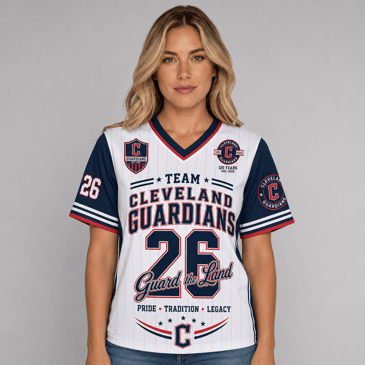C.guardians | Premium .m.l.b. Legacy Pride V-neck Jersey