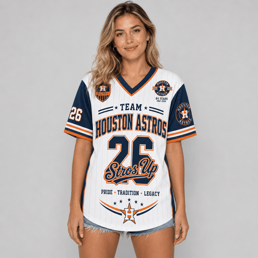 H.astros | Premium .m.l.b. Legacy Pride V-neck Jersey