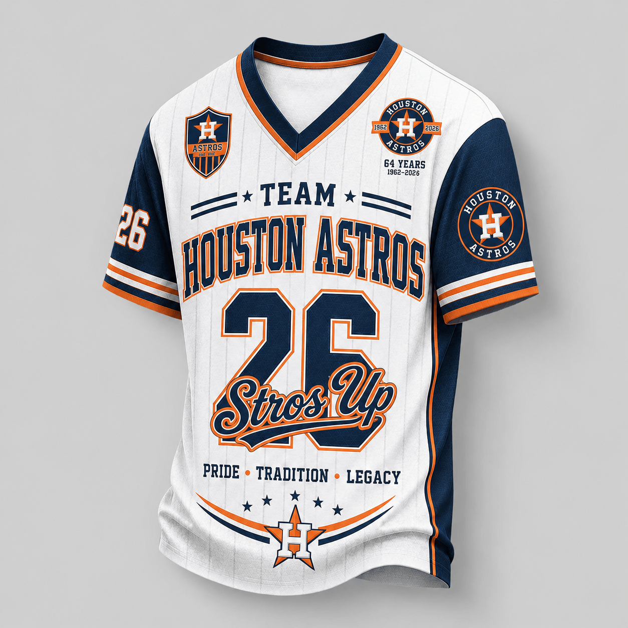 H.astros | Premium .m.l.b. Legacy Pride V-neck Jersey
