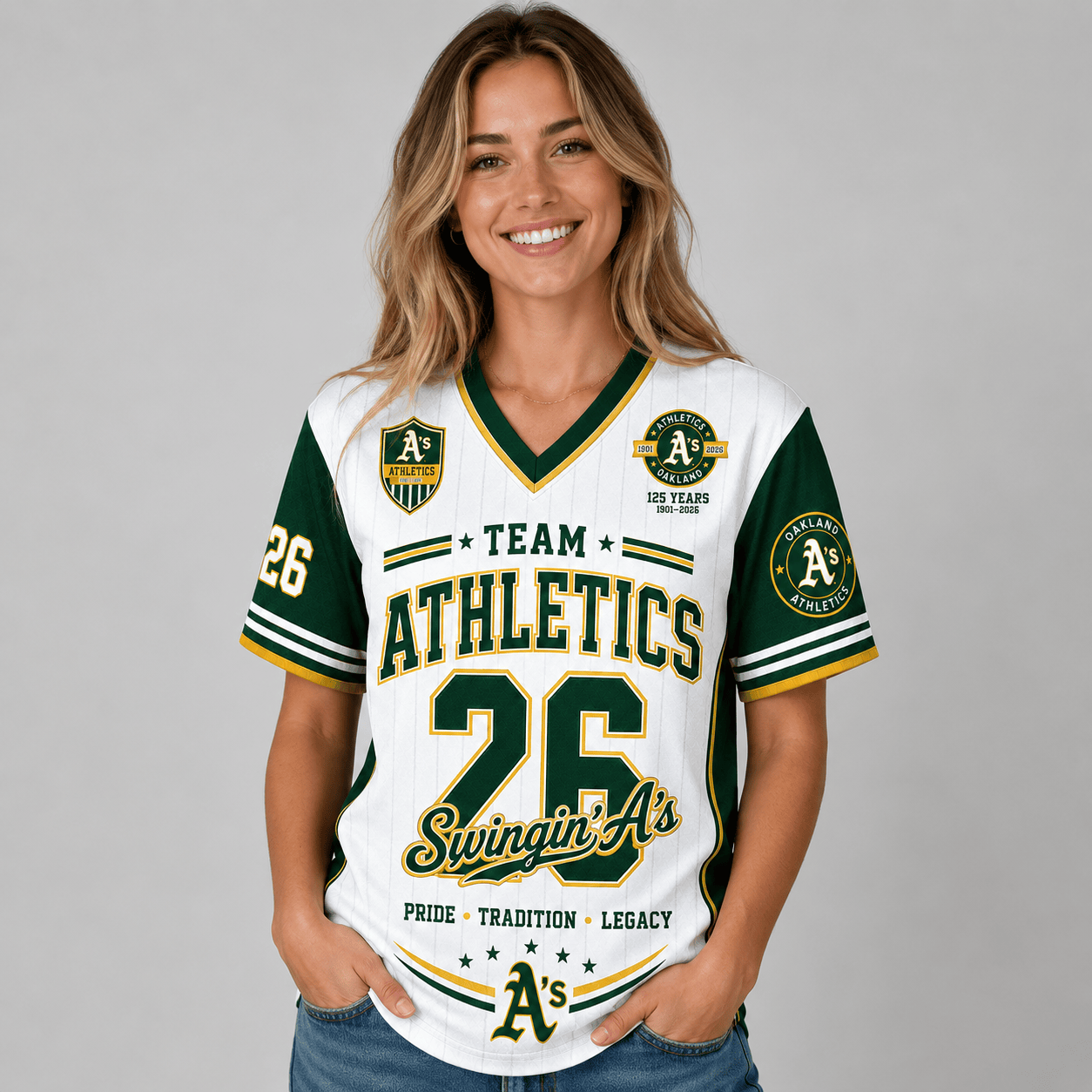 O.athletics | Premium .m.l.b. Legacy Pride V-neck Jersey