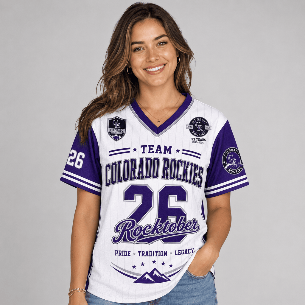 C.rockies | Premium .m.l.b. Legacy Pride V-neck Jersey