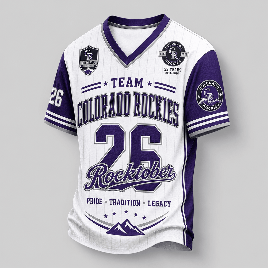 C.rockies | Premium .m.l.b. Legacy Pride V-neck Jersey