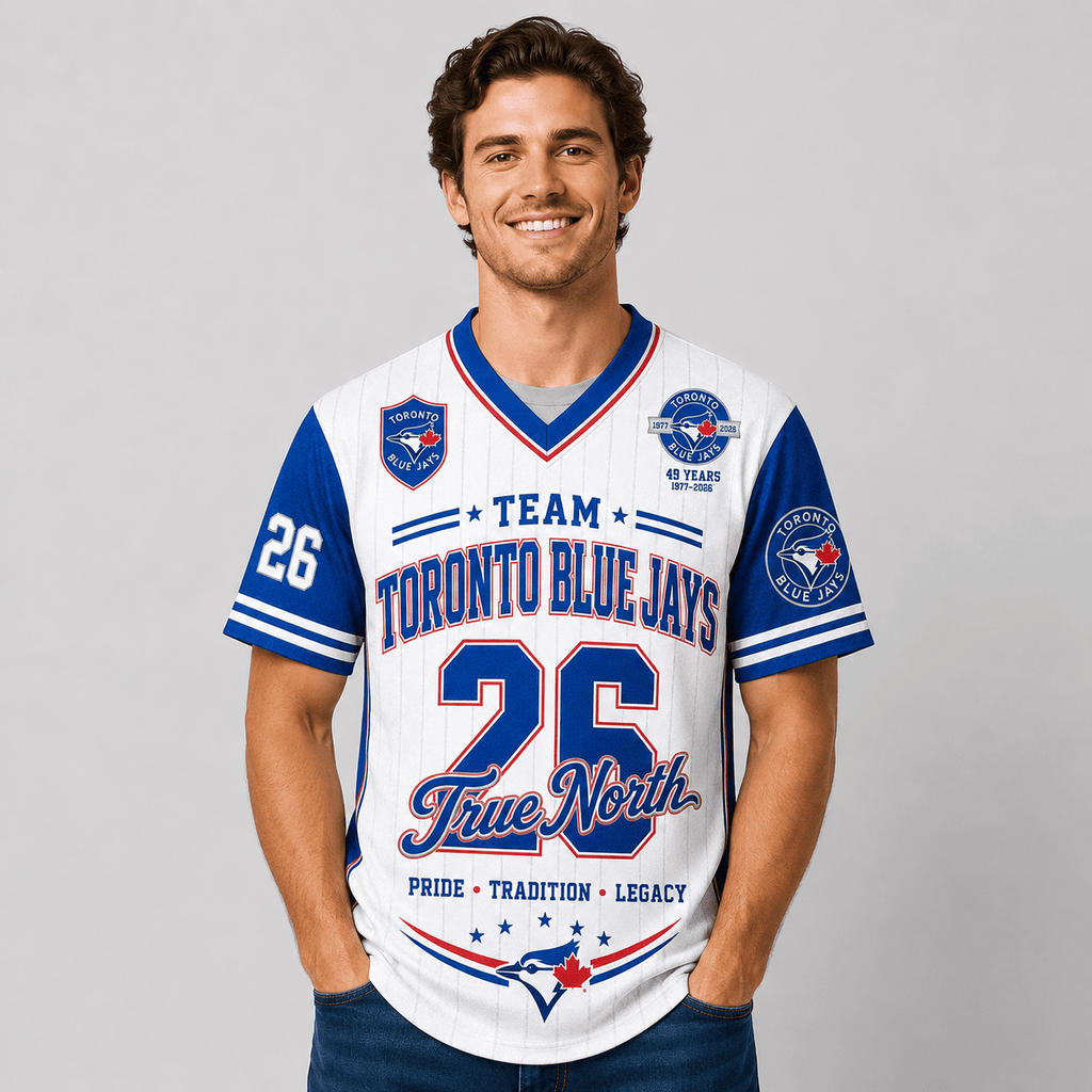 T.blue Jays | Premium .m.l.b. Legacy Pride V-neck Jersey