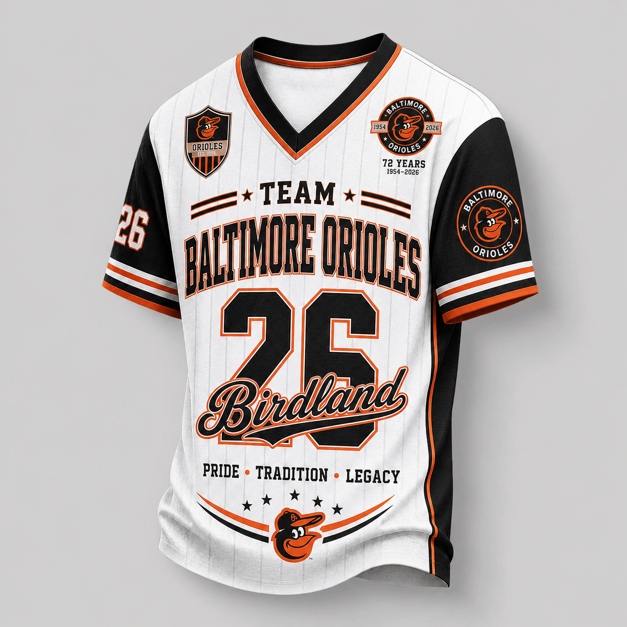 B.orioles | Premium .m.l.b. Legacy Pride V-neck Jersey