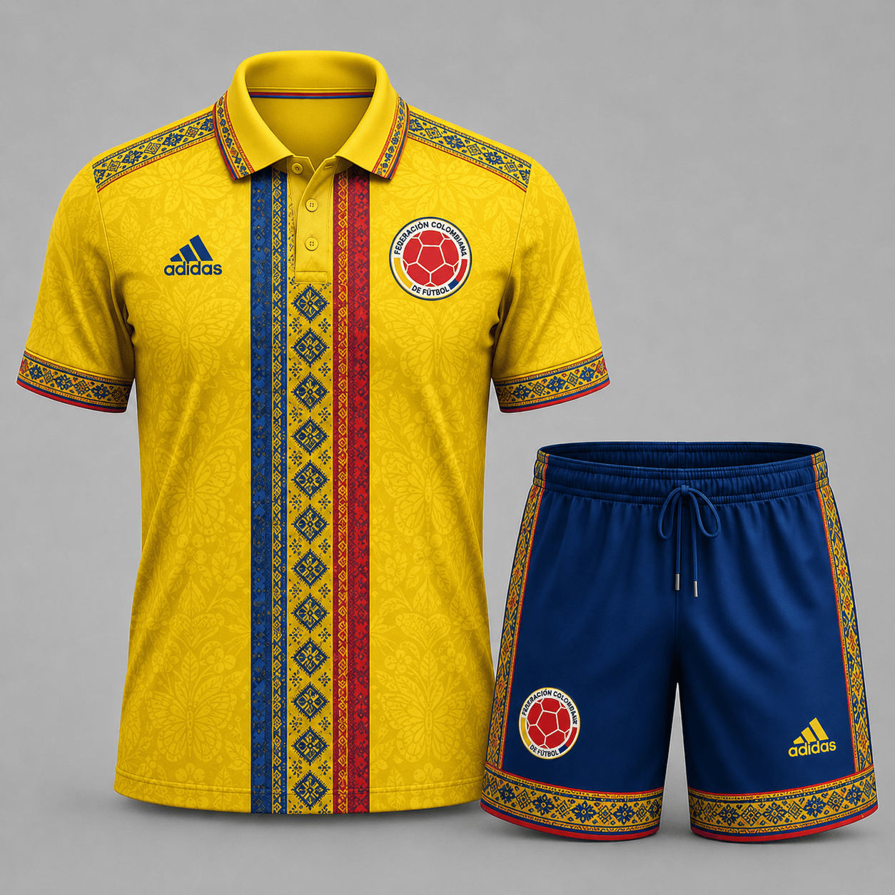 Colombia | Premium WC26 Culture Polo & Shorts Set