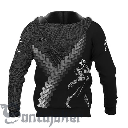 The Johnnie Walker Mandala Black & White 3D Hoodie, Johnnie Walker Pullover Hooded Sweatshirts, Black Johnnie Walker 3D Prints Unisex Hoodies