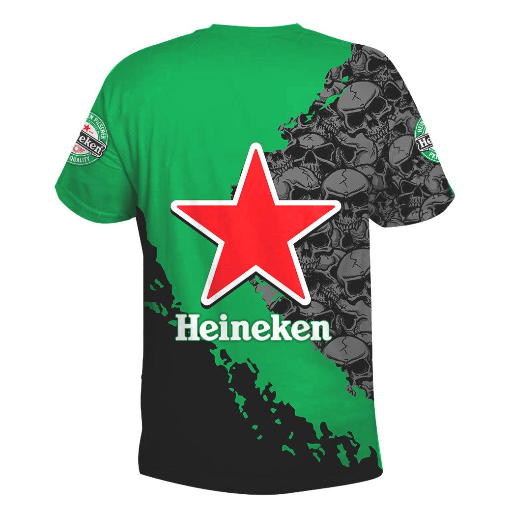 Heineken Skulls 3D T-shirt, Heineken Skulls T-shirt