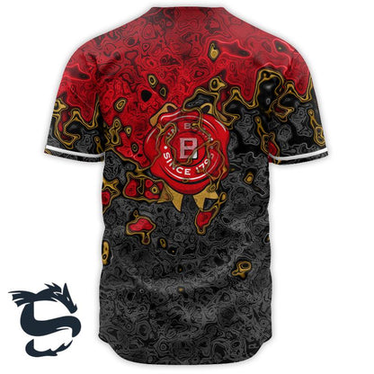 Holographic Colorful Jim Beam Baseball Jersey, Jim Beam Logo All Over Printed Baseball Jersey, Jim Beam Whiskey Unisex Baseball Jersey