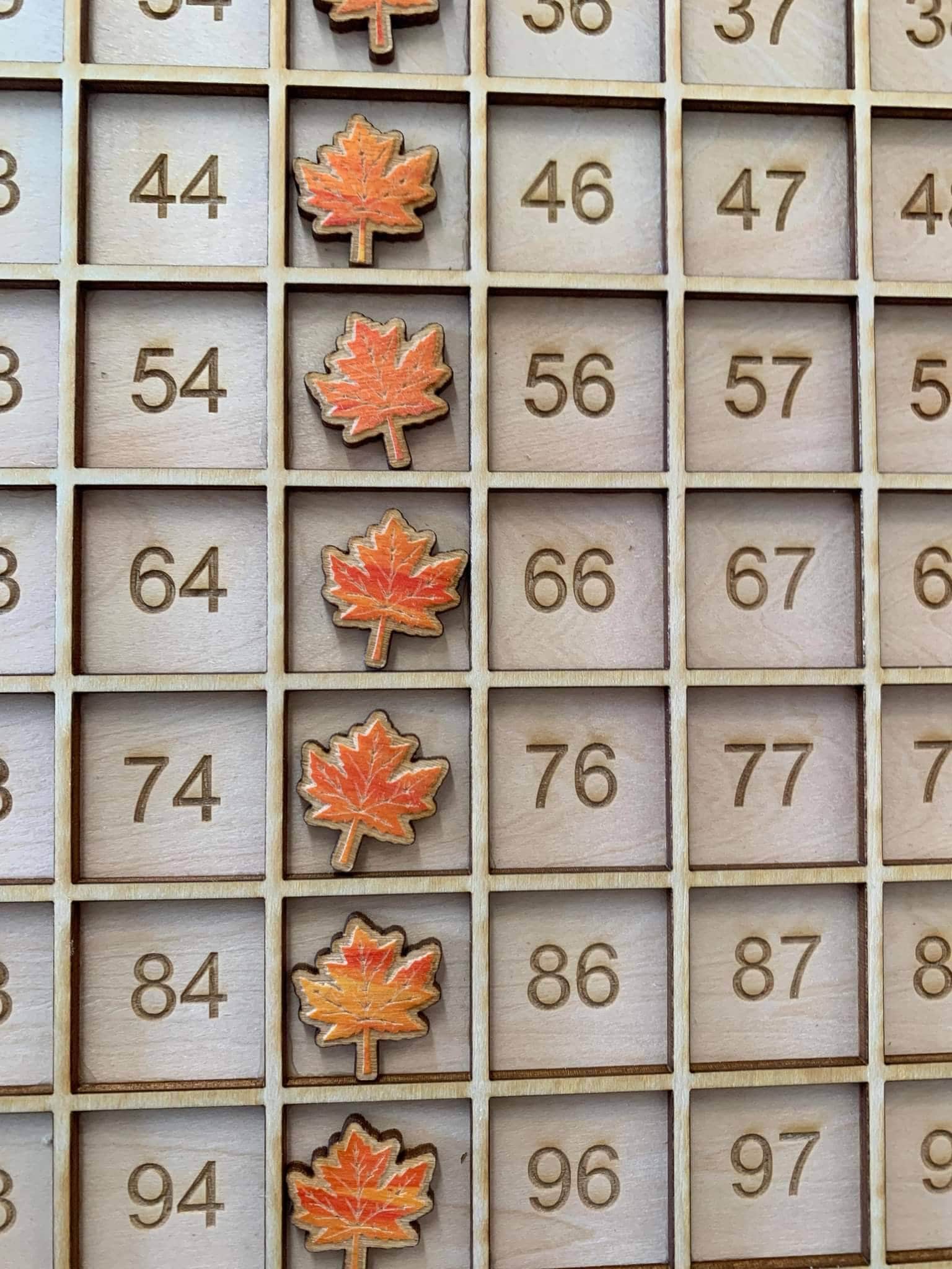 Montessori Math 100 board Set, wooden multiplication table, 100 frame, 100 board, wooden toys, educational toy, original hunderd board